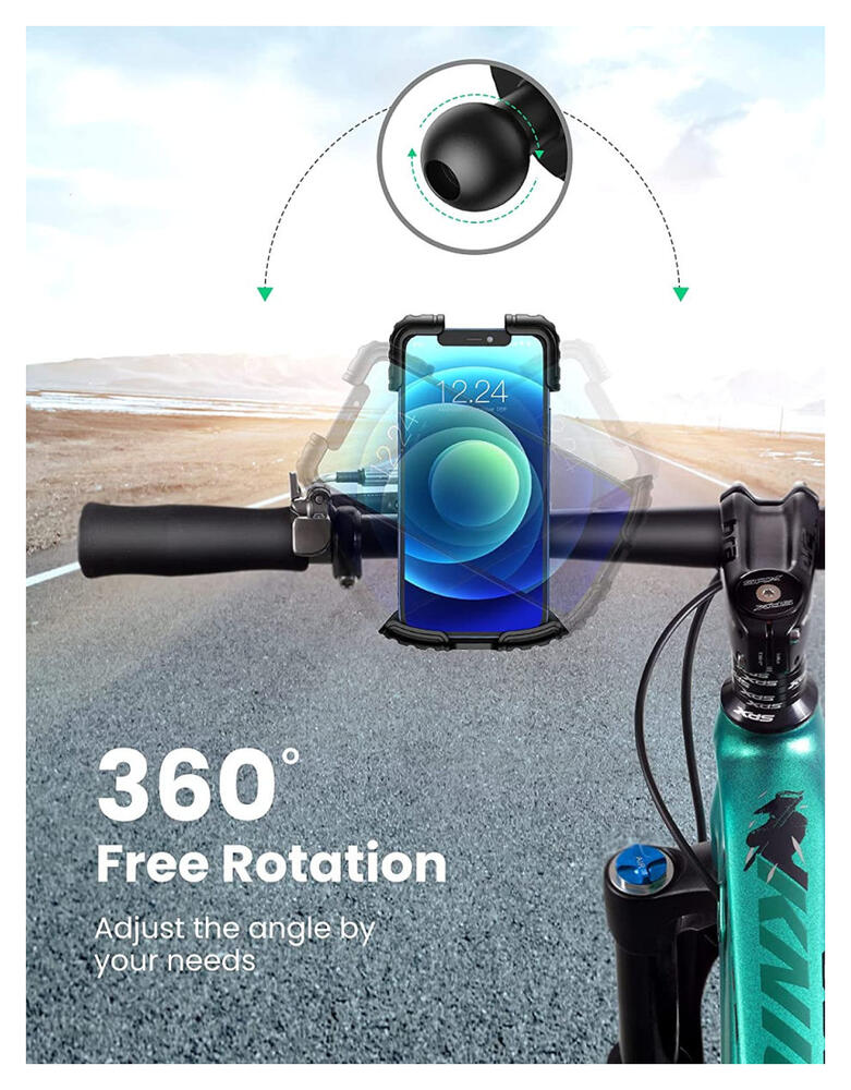 UGREEN 360° Verstelbare Fiets Telefoonhouder 4.6 tot 6.8 Inch afbeelding 3