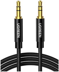 UGREEN 3.5mm Jack naar 3.5mm Jack Audio Aux Kabel Nylon 1M Zwart afbeelding