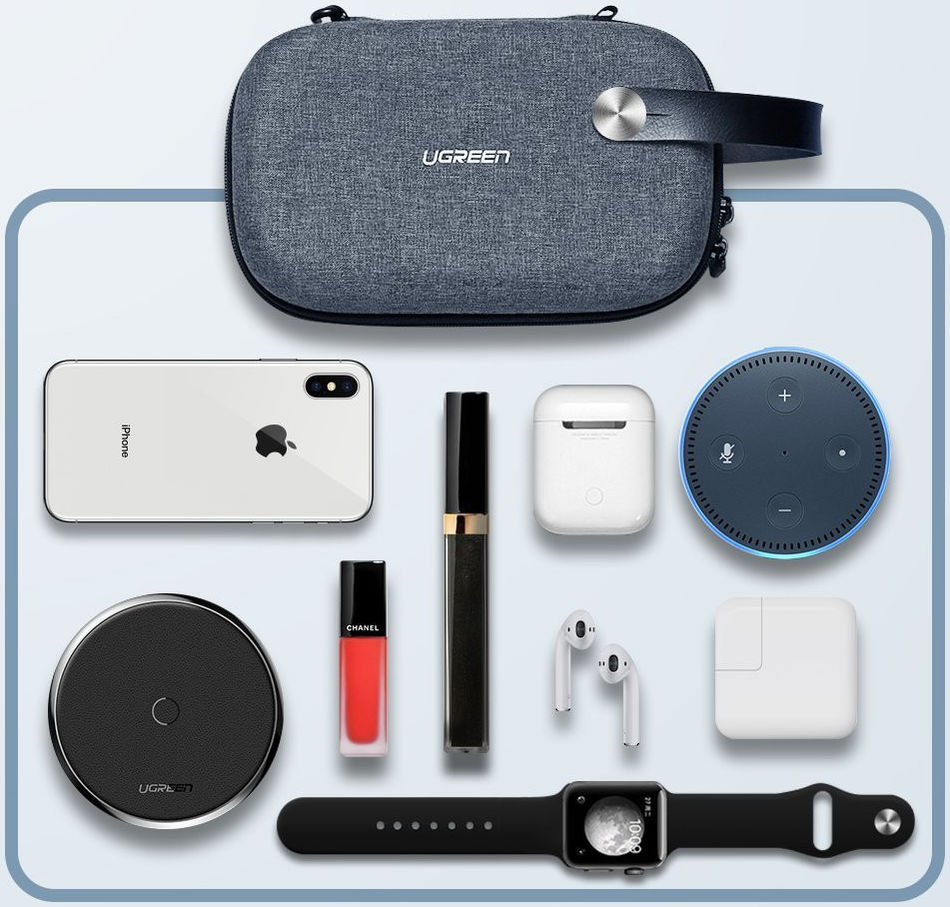 UGREEN Kabel Organizer Opbergtas voor Elektronische Accessoires Grijs afbeelding 10