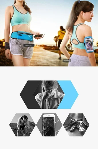 UGREEN Telefoon Hardloop Sport riem Waterbestendig Reflectiestreep Zwart afbeelding 3