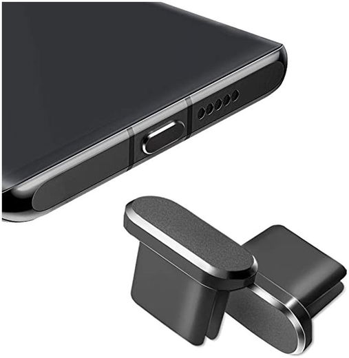 Stofdichte Plug (2-Pack) voor USB-C poort Zwart afbeelding 8