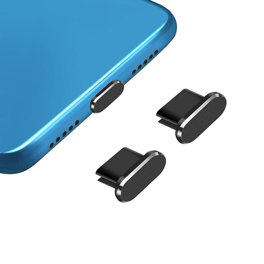 Stofdichte Plug (2-Pack) voor USB-C poort Zwart afbeelding 7
