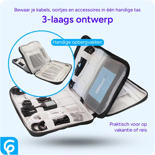 Universele Organizer Opbergtas / Kabel Organizer Tas Bandjes en Kabels afbeelding 2