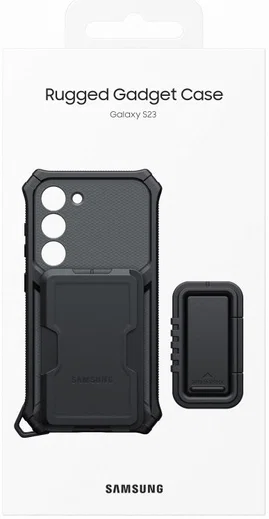 Origineel Samsung Galaxy S23 Hoesje Rugged Gadget Case Zwart afbeelding 12