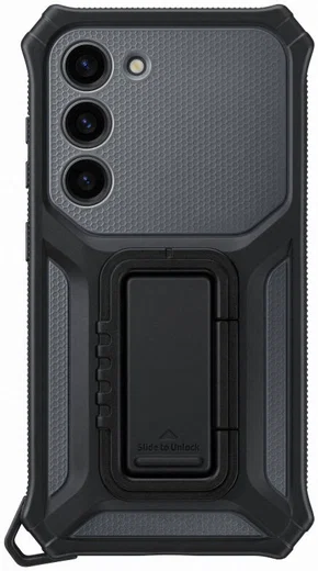 Origineel Samsung Galaxy S23 Hoesje Rugged Gadget Case Zwart afbeelding 7