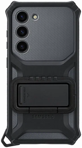 Origineel Samsung Galaxy S23 Hoesje Rugged Gadget Case Zwart afbeelding 8