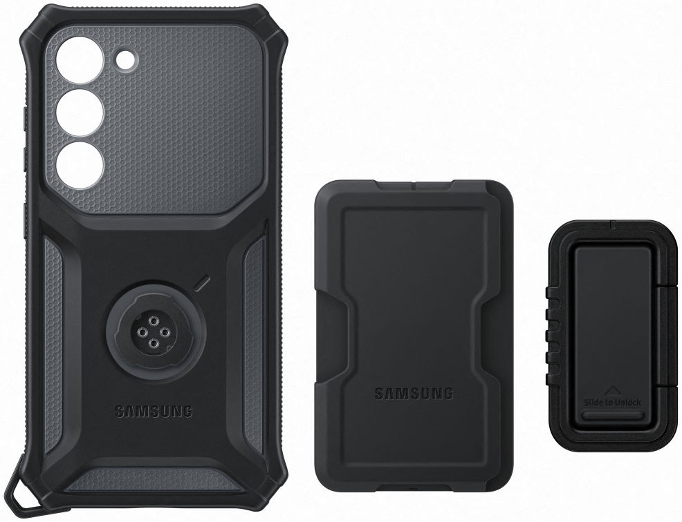 Origineel Samsung Galaxy S23 Hoesje Rugged Gadget Case Zwart afbeelding 5
