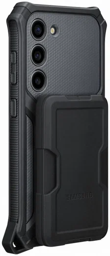Origineel Samsung Galaxy S23 Hoesje Rugged Gadget Case Zwart afbeelding 9