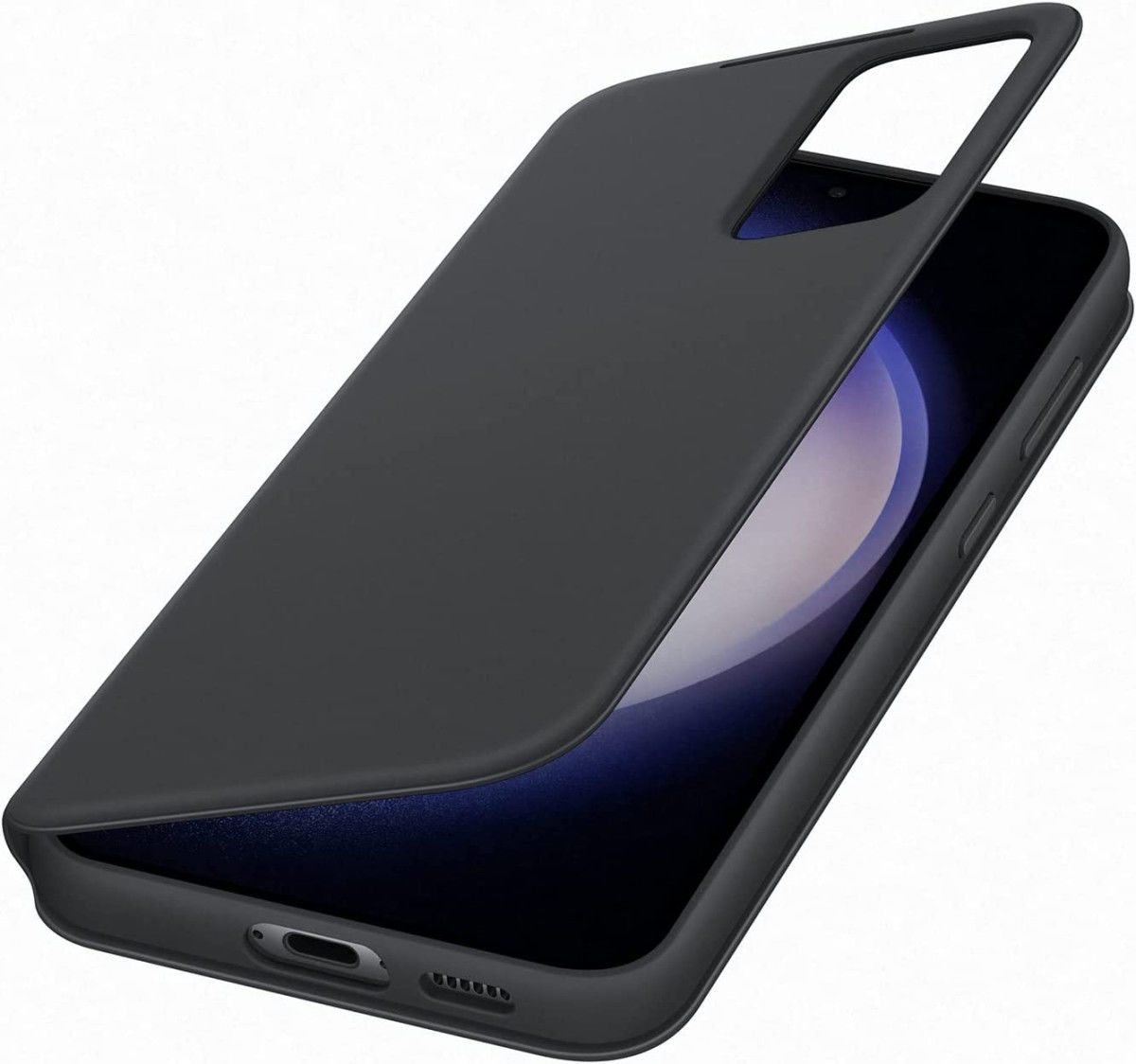 Origineel Samsung Galaxy S23 Plus Hoesje Smart View Wallet Case Zwart afbeelding 2