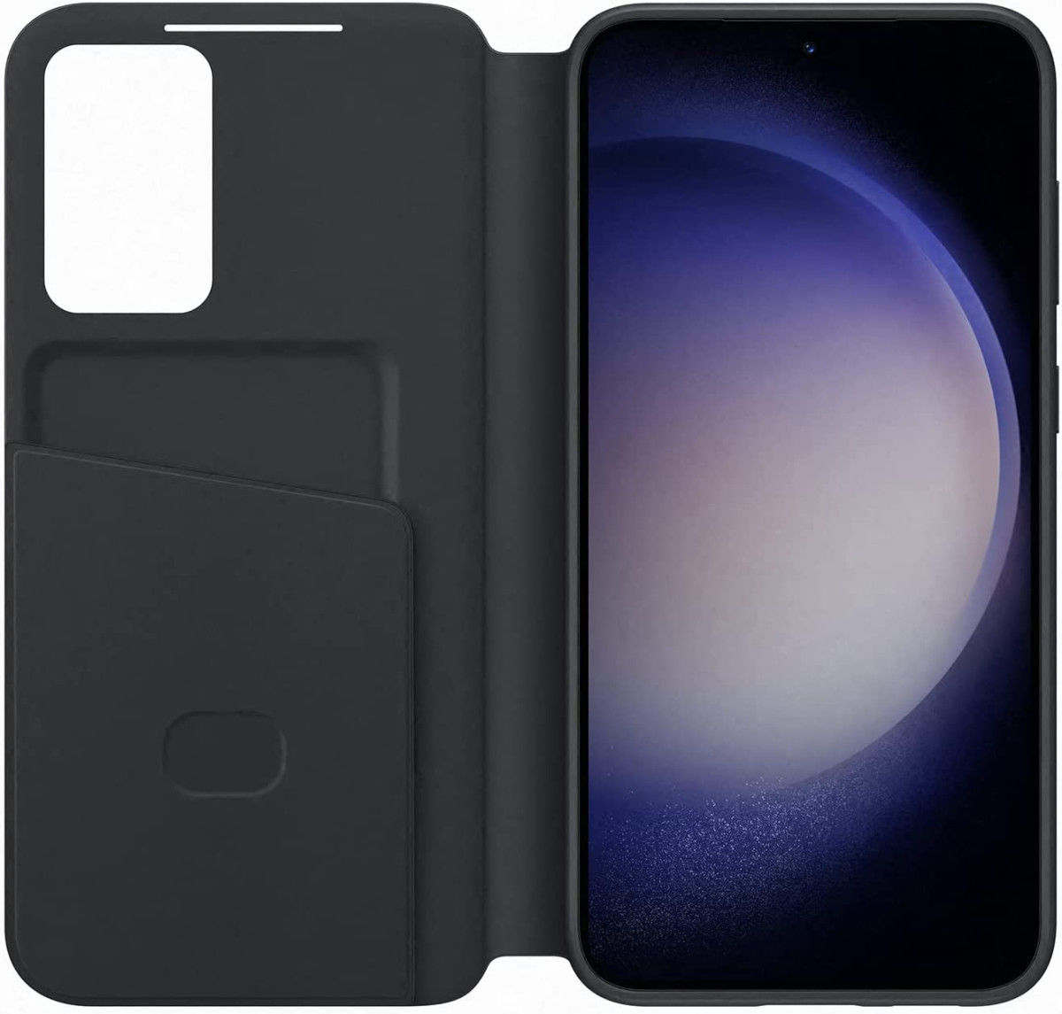 Origineel Samsung Galaxy S23 Plus Hoesje Smart View Wallet Case Zwart afbeelding 4
