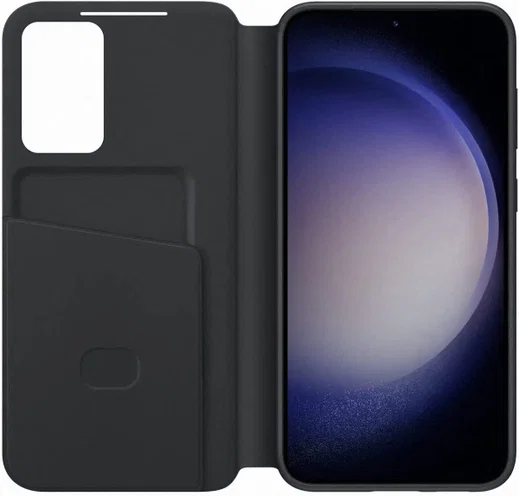 Origineel Samsung Galaxy S23 Plus Hoesje Smart View Wallet Case Zwart afbeelding 4