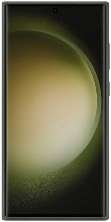 Origineel Samsung S23 Ultra Hoesje Silicone Case Back Cover Groen afbeelding 3