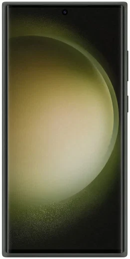 Origineel Samsung S23 Ultra Hoesje Silicone Case Back Cover Groen afbeelding 3