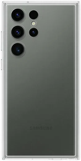 Origineel Samsung Galaxy S23 Ultra Hoesje Frame Case Transparant Wit afbeelding 4