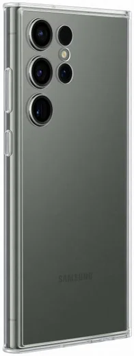 Origineel Samsung Galaxy S23 Ultra Hoesje Frame Case Transparant Wit afbeelding 5