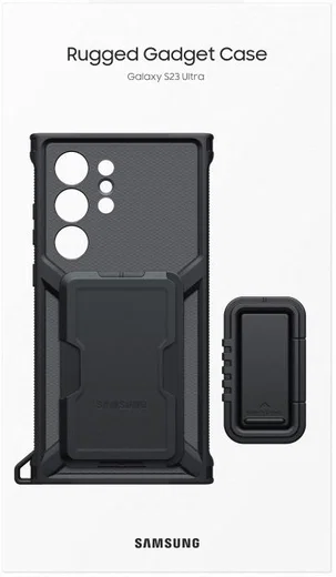 Origineel Samsung Galaxy S23 Ultra Hoesje Rugged Gadget Case Zwart afbeelding 11