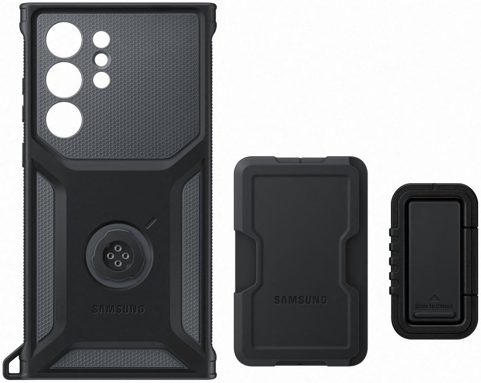 Origineel Samsung Galaxy S23 Ultra Hoesje Rugged Gadget Case Zwart afbeelding 6