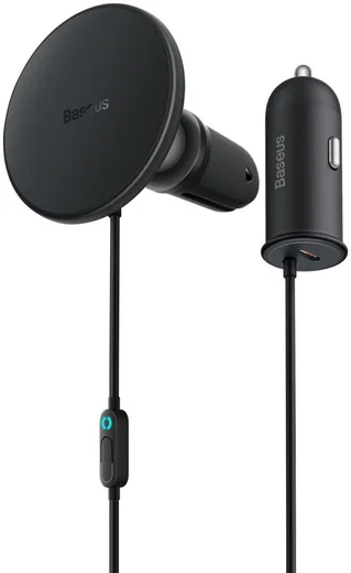 Baseus Autolader 25W met MagSafe Ventilatierooster Houder 15W Zwart afbeelding 2
