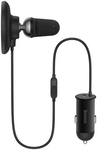 Baseus Autolader 25W met MagSafe Ventilatierooster Houder 15W Zwart afbeelding 12