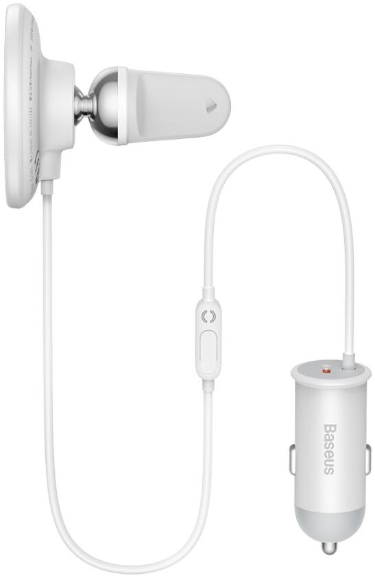 Baseus Autolader 25W met MagSafe Ventilatierooster Houder 15W Wit afbeelding 11