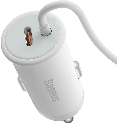 Baseus Autolader 25W met MagSafe Ventilatierooster Houder 15W Wit afbeelding 3