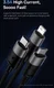 Baseus USB 3-in1 Lightning/USB-C/Micro USB Kabel 3.5A 1.2M Zwart afbeelding 4