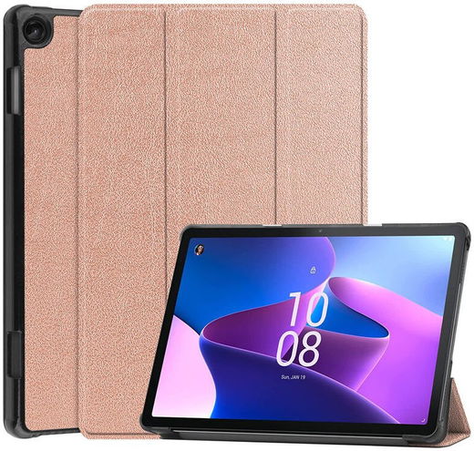 Lenovo Tab M10 Gen 3 (10.1) Hoes Tri-Fold Book Case Roze Goud afbeelding 1