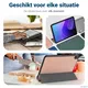 Lenovo Tab M10 Gen 3 (10.1) Hoes Tri-Fold Book Case Roze Goud afbeelding 8