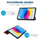 Lenovo Tab M10 Gen 3 (10.1) Hoes Tri-Fold Book Case Rood afbeelding 10