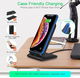 Choetech Wireless Charging Stand Universele Telefoonhouder 15W Zwart afbeelding 3