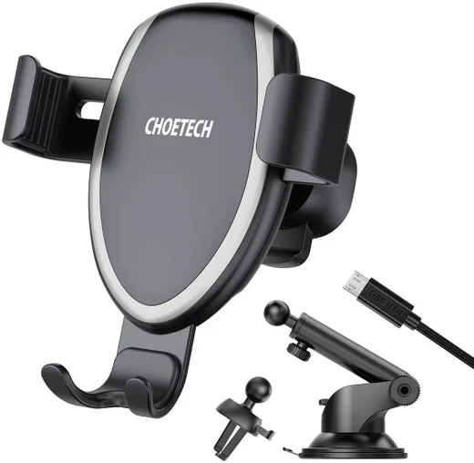 Choetech Dashboard/Ventilatierooster Houder met 10W Draadloos Opladen afbeelding 2