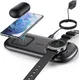 Choetech 2-in-1 Draadloze Oplader 15W Smartphone/Samsung Watch/Oortjes afbeelding 2