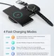 Choetech 2-in-1 Draadloze Oplader 15W Smartphone/Samsung Watch/Oortjes afbeelding 3