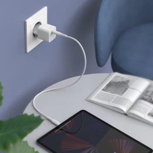 Choetech PD5010 Mini 20W PD 3.0 USB-C Snellader GaN Adapter Wit afbeelding 4