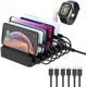 Choetech 68W Docking Station 6x USB Oplader met Smartwatch Houder afbeelding 1