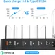 Choetech 68W Docking Station 6x USB Oplader met Smartwatch Houder afbeelding 3