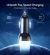 Choetech Dual USB-C Auto Snellader 40W Power Delivery en Quick Charge afbeelding 4