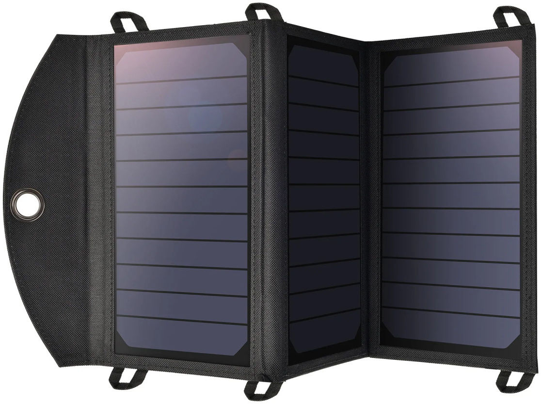 Choetech 19W Zonnepaneel USB-A Oplader Waterproof Solar Charger Grijs afbeelding 1