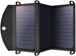 Choetech 19W Zonnepaneel USB-A Oplader Waterproof Solar Charger Grijs afbeelding