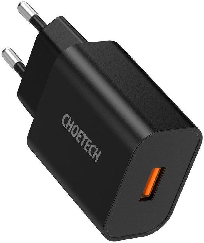 Choetech 18W Oplader Quick Charge 3.0 Snellader Zwart afbeelding 1