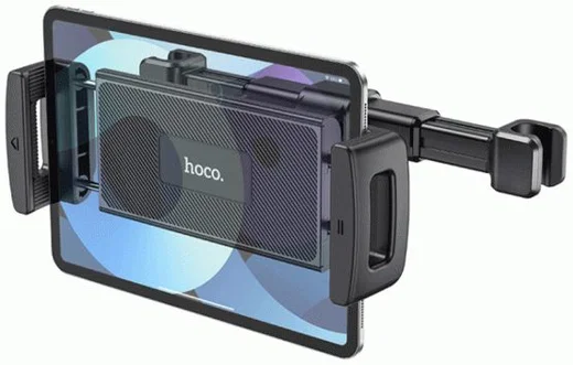 Hoco CA121 Universele Hoofdsteun Tablet Houder voor in de Auto Zwart afbeelding 1