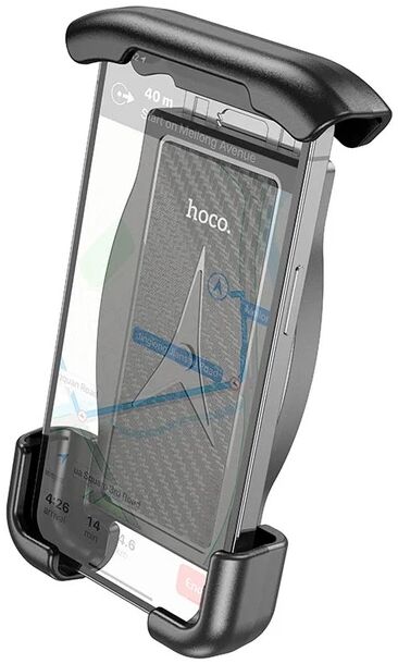 Hoco CA119 Motor Telefoonhouder Achteruitkijkspiegel met Klem Zwart afbeelding 1