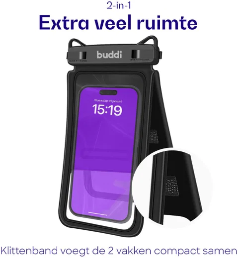 Buddi Drup Universeel Waterdicht Telefoon Hoesje met Koord Onderwater afbeelding 4