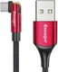 Essager 3A 180° Draaibare USB naar USB-C Kabel Fast Charge 2M Rood afbeelding 1