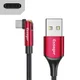 Essager 3A 180° Draaibare USB naar USB-C Kabel Fast Charge 2M Rood afbeelding 2