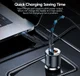 Essager Optimus Prime Auto Snellader 100W Fast Charge Autolader Zwart afbeelding 3
