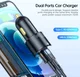 Essager Optimus Prime Auto Snellader 100W Fast Charge Autolader Zwart afbeelding 4