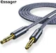 Essager AUX Kabel 3.5mm Jack naar 3.5mm Jack 1,2 Meter Nylon afbeelding 1