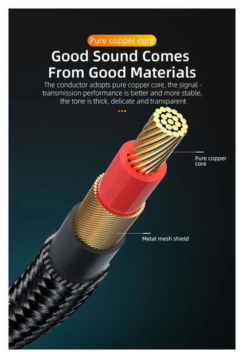 Essager 90° 3.5mm Jack Aux Kabel HiFi Audio met Haakse Hoek 1.5M Rood afbeelding 8