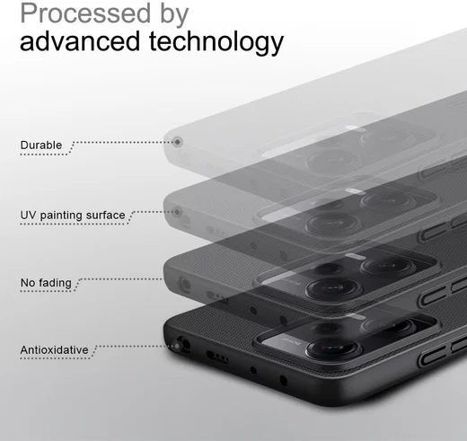 Nillkin Shield Xiaomi Redmi Note 12 Pro / Poco X5 Pro Hoesje Wit afbeelding 6